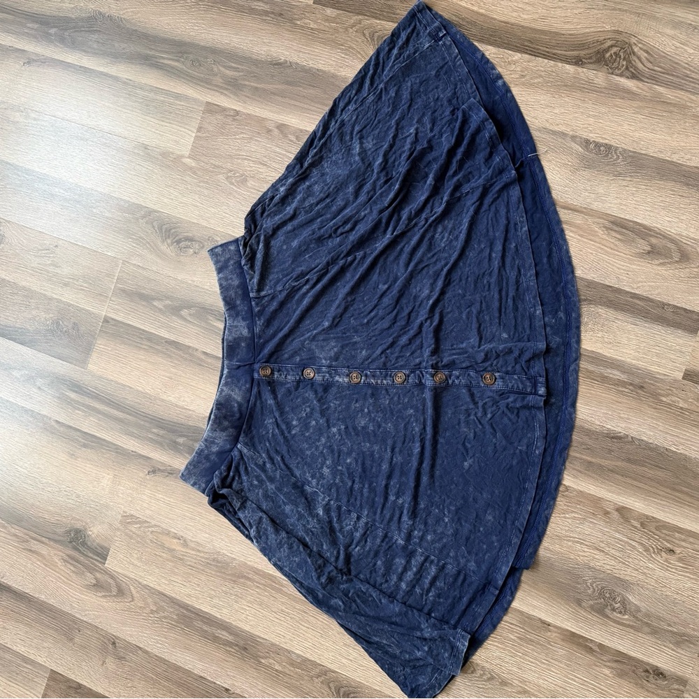 Torrid Super Soft Navy Knit Flare Skirt